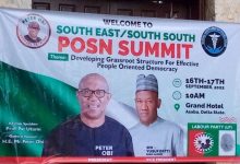 Photo of POSN HOLDS SOUTH EAST /SOUTH SOUTH OBIDIENT SUMMIT IN ASABA TO MOBILIZE GRASSROOTS SUPPORT FOR PETER OBI